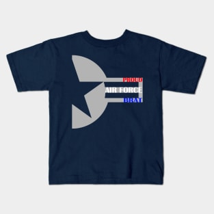 Proud Air Force Brat Roundel Star Kids T-Shirt